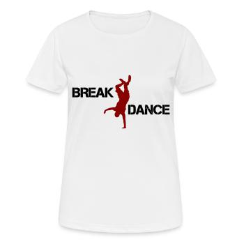 Break Dance - Women's Breathable T-Shirt - white - Front - AI Model Female 172 dark (172cm)