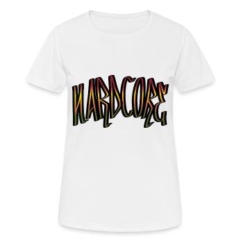 hardcore V2.1 - T-shirt respirant Femme - blanc - Devant - AI Model Female 172 dark (172cm)