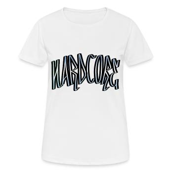 hardcore V2 - T-shirt respirant Femme - blanc - Devant - AI Model Female 172 dark (172cm)