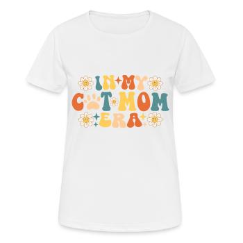 In My Cat Mom Era - Women's Breathable T-Shirt - white - Front - AI Model Female 172 dark (172cm)