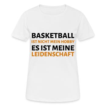 Basketball - Women's Breathable T-Shirt - white - Front - AI Model Female 172 dark (172cm)