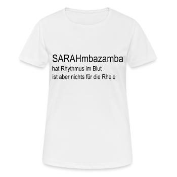Top moderner T-Shirt Design Must have 2024 - Frauen T-Shirt atmungsaktiv - Weiß - Vorne - AI Model Female 172 dark (172cm)