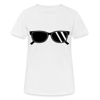 lunettes de soleil - T-shirt respirant Femme - blanc - Devant - AI Model Female 172 dark (172cm)