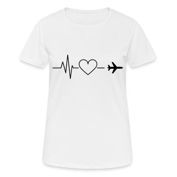 journey - Women's Breathable T-Shirt - white - Front - AI Model Female 172 dark (172cm)