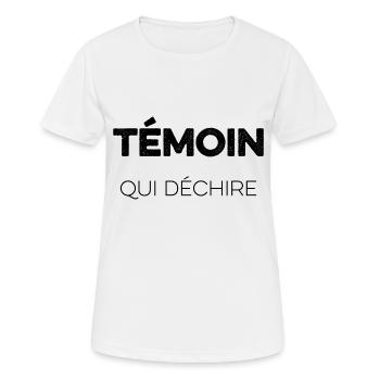 Zeuge, wer rockt - Frauen T-Shirt atmungsaktiv - Weiß - Vorne - AI Model Female 172 dark (172cm)
