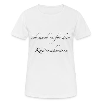 Kaiserschmarrn - Frauen T-Shirt atmungsaktiv - Weiß - Vorne - AI Model Female 172 dark (172cm)