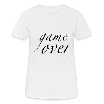 game over - Frauen T-Shirt atmungsaktiv - Weiß - Vorne - AI Model Female 172 dark (172cm)