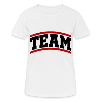Team - Women's Breathable T-Shirt - white - Front - AI Model Female 172 dark (172cm)