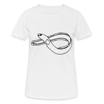 Aal - Frauen T-Shirt atmungsaktiv - Weiß - Vorne - AI Model Female 172 dark (172cm)