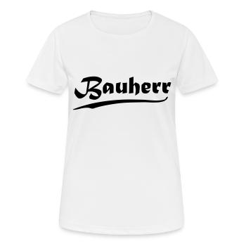 Bauherr - Frauen T-Shirt atmungsaktiv - Weiß - Vorne - AI Model Female 172 dark (172cm)