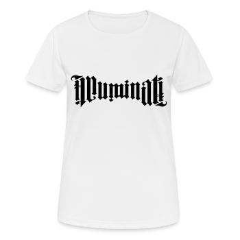 ILLUMINATI - T-shirt respirant Femme - blanc - Devant - AI Model Female 172 dark (172cm)