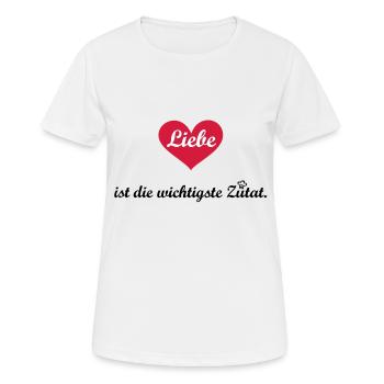 Zutat Liebe Koch Köchin Chefkoch Chefköchin - Frauen T-Shirt atmungsaktiv - Weiß - Vorne - AI Model Female 172 dark (172cm)