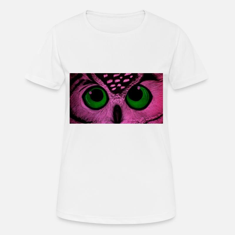 owl - Women's Breathable T-Shirt - white