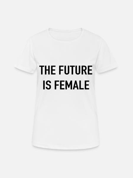 L’avenir est féminin - T-shirt respirant Femme - blanc