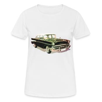 Voitures anciennes - T-shirt respirant Femme - blanc - Devant - AI Model Female 172 dark (172cm)