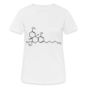 THC Summenformel - Frauen T-Shirt atmungsaktiv - Weiß - Vorne - AI Model Female 172 dark (172cm)