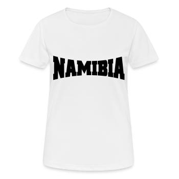 Namibia logo - Women's Breathable T-Shirt - white - Front - AI Model Female 172 dark (172cm)