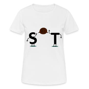 shit - T-shirt respirant Femme - blanc - Devant - AI Model Female 172 dark (172cm)