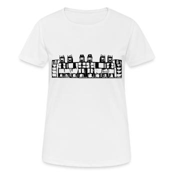 wall soundsystem ger / cz - Frauen T-Shirt atmungsaktiv - Weiß - Vorne - AI Model Female 172 dark (172cm)