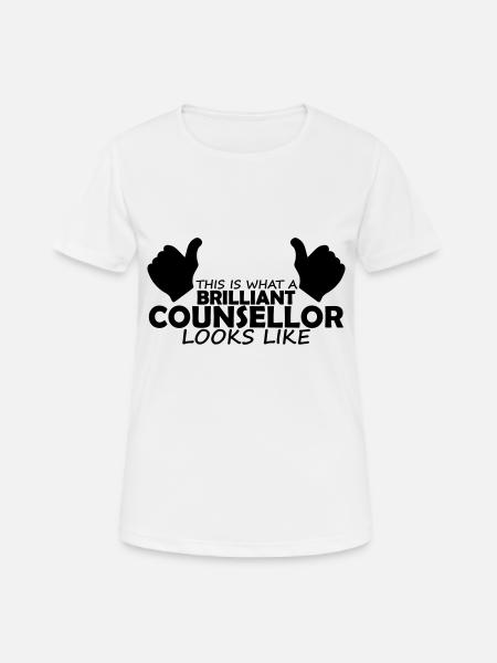 brilliant counsellor - Women's Breathable T-Shirt - white