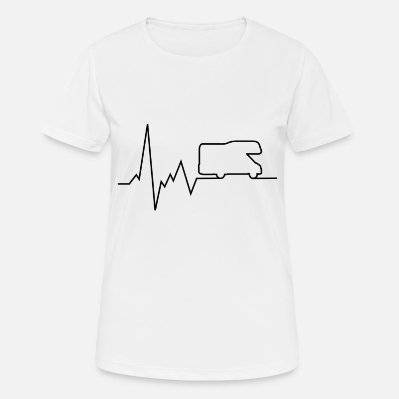 heartbeat camper van - Women's Breathable T-Shirt - white