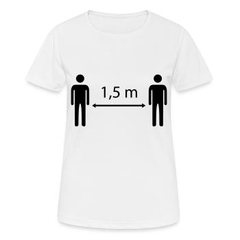 distance - Women's Breathable T-Shirt - white - Front - AI Model Female 172 dark (172cm)