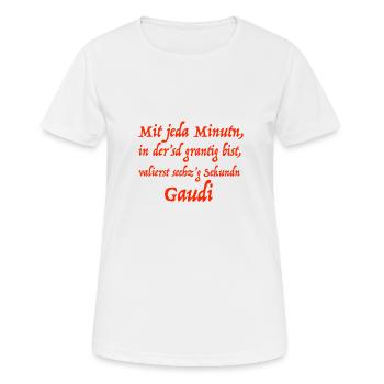 bayerischer spruch - Frauen T-Shirt atmungsaktiv - Weiß - Vorne - AI Model Female 172 dark (172cm)
