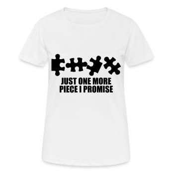 Puzzle rengaine idée de cadeau autisme puzzeln - T-shirt respirant Femme - blanc - Devant - AI Model Female 172 dark (172cm)