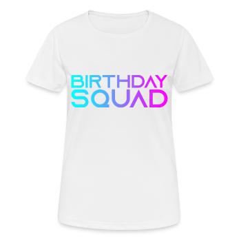 Birthday Squad - Women's Breathable T-Shirt - white - Front - AI Model Female 172 dark (172cm)