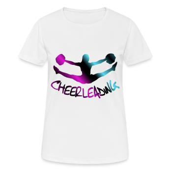 Pom-pom girls - T-shirt respirant Femme - blanc - Devant - AI Model Female 172 dark (172cm)