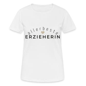 Allerbeste Erzieherin - Frauen T-Shirt atmungsaktiv - Weiß - Vorne - AI Model Female 172 dark (172cm)