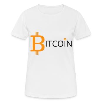 Bitcoin - T-shirt respirant Femme - blanc - Devant - AI Model Female 172 dark (172cm)