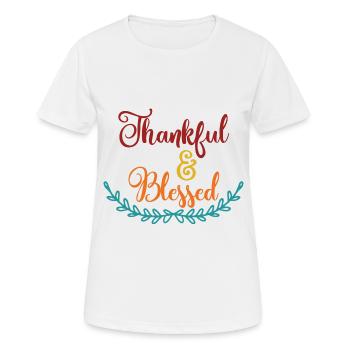Herbst goldene Jahreszeit - Frauen T-Shirt atmungsaktiv - Weiß - Vorne - AI Model Female 172 dark (172cm)