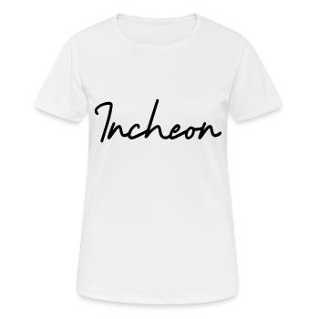 Incheon Stadt Korea - Frauen T-Shirt atmungsaktiv - Weiß - Vorne - AI Model Female 172 dark (172cm)