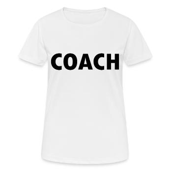 Coach - Women's Breathable T-Shirt - white - Front - AI Model Female 172 dark (172cm)