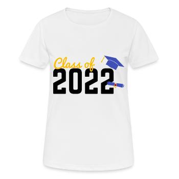 Promotion 2022 - Diplôme en 2022, Université - T-shirt respirant Femme - blanc - Devant - AI Model Female 172 dark (172cm)
