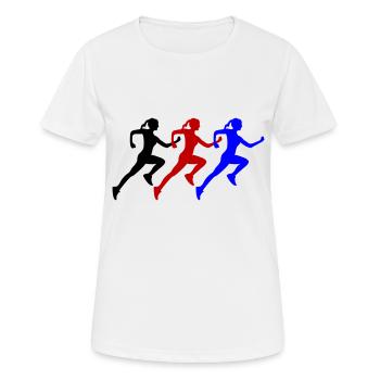 Runners - Women's Breathable T-Shirt - white - Front - AI Model Female 172 dark (172cm)