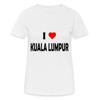 I love Kuala Lumpur - Malaysia - Asia - Frauen T-Shirt atmungsaktiv - Weiß - Vorne - AI Model Female 172 dark (172cm)