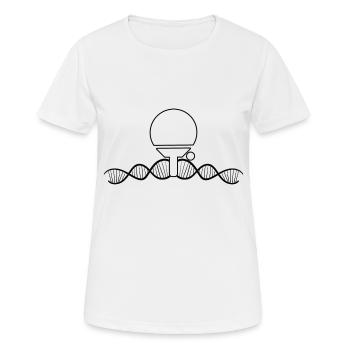 Joueurs de tennis de table Battes de tennis de table Tennis de table - T-shirt respirant Femme - blanc - Devant - AI Model Female 172 dark (172cm)