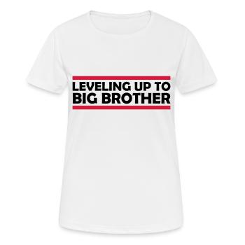 Leveling up big brother - Women's Breathable T-Shirt - white - Front - AI Model Female 172 dark (172cm)