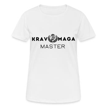 Krav Maga Master - Frauen T-Shirt atmungsaktiv - Weiß - Vorne - AI Model Female 172 dark (172cm)