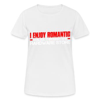 Enjoy Romantic Walks Through The Hardware Store21 - Frauen T-Shirt atmungsaktiv - Weiß - Vorne - AI Model Female 172 dark (172cm)