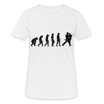 Tanzen Hobby Tänzer Sport Geschenk Tanzsport - Frauen T-Shirt atmungsaktiv - Weiß - Vorne - AI Model Female 172 dark (172cm)