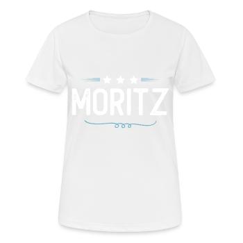 Moritz - T-shirt respirant Femme - blanc - Devant - AI Model Female 172 dark (172cm)