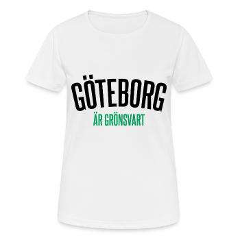 Göteborg Nous n’abandonnons jamais - T-shirt respirant Femme - blanc - Devant - AI Model Female 172 dark (172cm)