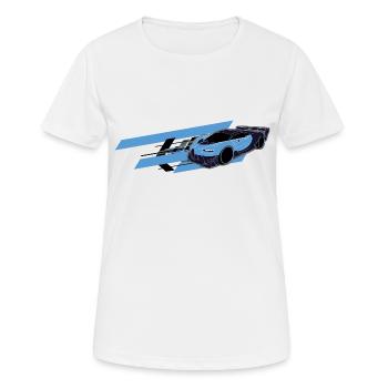 Bugat Sports Car Speed - Women's Breathable T-Shirt - white - Front - AI Model Female 172 dark (172cm)