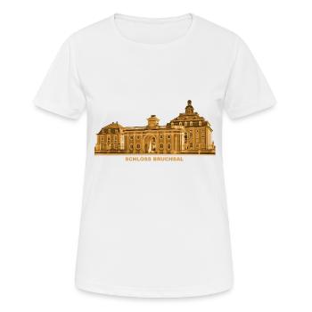 Bruchsal Schloss Barock Baden-Württemberg - Frauen T-Shirt atmungsaktiv - Weiß - Vorne - AI Model Female 172 dark (172cm)