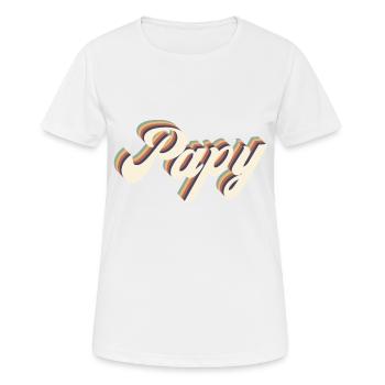 papy vintage - T-shirt respirant Femme - blanc - Devant - AI Model Female 172 dark (172cm)