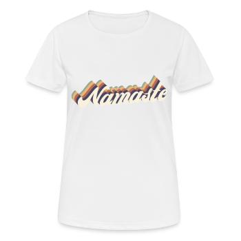 Vintage Namaste - Women's Breathable T-Shirt - white - Front - AI Model Female 172 dark (172cm)