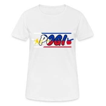 Philippinen Filipino Pogi Vintage Süß I Geschenk - Frauen T-Shirt atmungsaktiv - Weiß - Vorne - AI Model Female 172 dark (172cm)